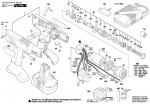 Bosch 0 602 490 444 EXACT 8 Cordless Screw Driver Spare Parts